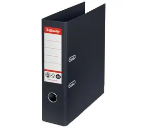 Esselte No. 1 černá / Pákový pořadač / A4 / hřbet 75 mm / recyklovaný karton