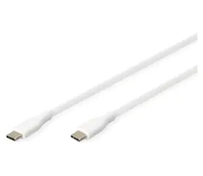 Digitus / USB-C kabel / silikonový / 2 m / bílá