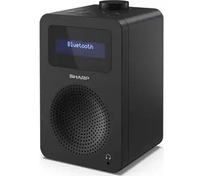 SHARP DR-430 černá / Digitální rádio / 5W / DAB+ / FM / BT 5.0 / 3.5mm
