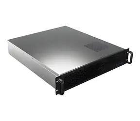 Lanberg SC01-5202-12B / Serverové šasi / 19" / 2U / ATX / Micro-ATX / Mini-ITX / SSI CEB