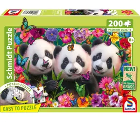 SCHMIDT Puzzle Pandí trio / 200 dílků / 43,2 x 29,1 cm