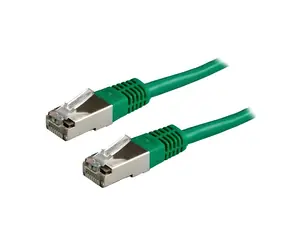 XtendLan SFTP CAT6A LSFRZH 0,5m zelená / Patch kabel / RJ45-RJ45