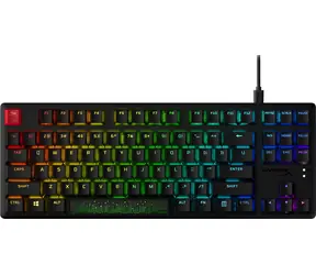HyperX Alloy Origins Core PBT černá / Herní klávesnice / Mechanická / HX Blue / TKL / US layout