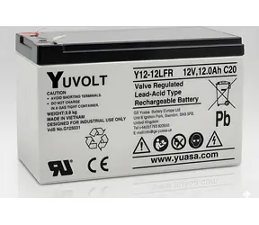 Yuasa YUVOLT Y12-12FR F2 / Baterie pro UPS / 12V / 12Ah / VdS