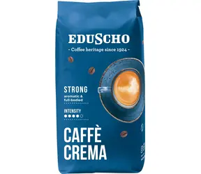 Eduscho Caffe Crema Strong 1 kg / Zrnková káva / středně pražená / intenzita 4/5
