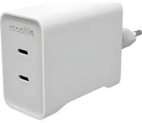 ZAGG Mophie Speedport 67 bílá / Nabíjecí adaptér / GaN / 67W / 2x USB-C / integrovaný kabel