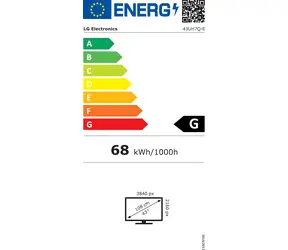 43" LG 43UH7Q-E černá / Televize / 4K UHD / LED / HDMI / USB-C / DisplayPort / webOS / 20W repro