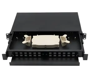 XtendLan 19" optický rozvaděč / Optický rozvaděč / 24x SC simplex / 24x LC duplex / 2x kazeta pro 12 svárů / výsuvný