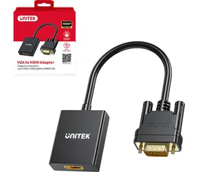 Unitek V1112ABK01 černá / Redukce / HDMI na VGA (D-Sub)