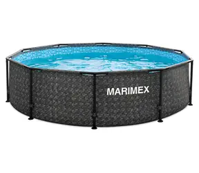 MARIMEX Bazén Florida 3,05x0,76 m RATAN / Bez filtrace / Objem 4,5 m3 / Kruhový / Kovová konstrukce
