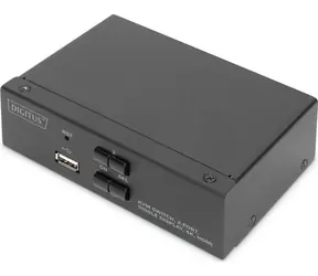 Digitus DS-12870 / KVM přepínač / 2 počítače / HDMI 4K / USB / audio