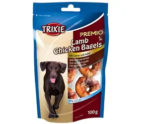TRIXIE Pamlsek Premio kroužky s kuřecím a jehněčím masem / Pro psy / 100 g