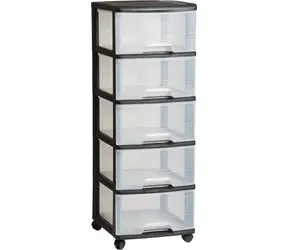 Curver Regál transparentní 5x20 l / Organizér / úložné boxy