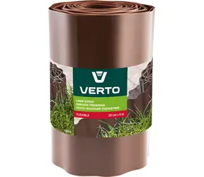 Verto 15G515 / Obruba trávníku / hnědá / výška 20 cm / délka 9 m