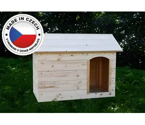 TOHOS® Psí bouda malá / Psí bouda / 90x45x55 cm / masivní smrk / nezateplená