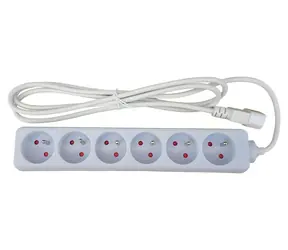 XtendLan prodlužovací přívod C14 do UPS / Prodlužovací přívod / 6 zásuvek / 2 m / 230V / 10A