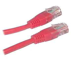XtendLan Patch kabel Cat5e UTP 1m červený / Patch kabel / RJ45-RJ45