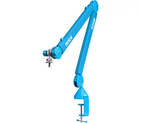Rode PSA1+ modrá / Stolní mikrofonní rameno / 360° / nosnost 94 g až 1,2 kg / svorka a závit