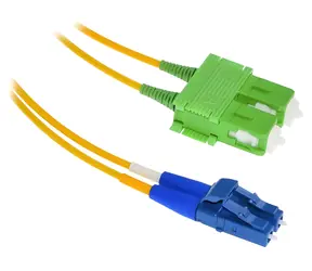XtendLan FO patch LC-SC/APC / Optický patch kabel / 2 m / 9/125 duplex / G.657.A1 ultraflexibilní / LS0H