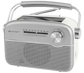 Soundmaster TR480SI stříbrné / Rádio / FM/UKW / solární napájení / baterie