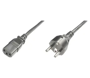 Digitus napájecí kabel CEE 7/7 - IEC C13 černý / Napájecí kabel / 1,2 m / H05VV-F3G 0,75 mm2