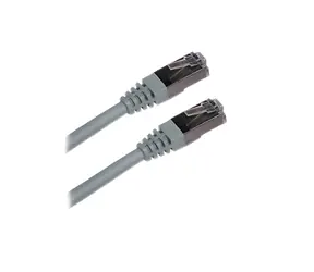 XtendLan patch kabel Cat6A SFTP šedý / Patch kabel / 0,5 m / LSZH
