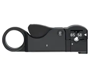 XtendLan odizolovávač koaxiálních kabelů RG-58/59/62 / Odizolovač kabelů / 3 břity / 4 a 8 mm