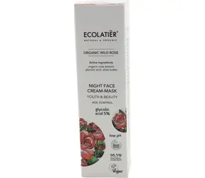 GreenCo ECL WILD ROSE / Noční pleťová krém-maska / 50 ml