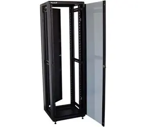 XtendLan 42U/600x600 černá / Stojanový rozvaděč / 19" / 600x600 mm / Skleněné dveře / Plná záda