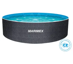 MARIMEX Bazén Orlando 3,66 x 0,91 m RATAN / kruhový / ocelová stěna / bez filtrace / objem 7,7 m3