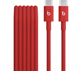 Apple Beats kabel USB-C na USB-C Rapid Red / Kabel / opletený / rychlonabíjecí / 240 W / 3 m