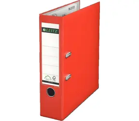 Leitz Pořadač A4 PP červený / Pořadač / Šířka hřbetu 81 mm / 490 g
