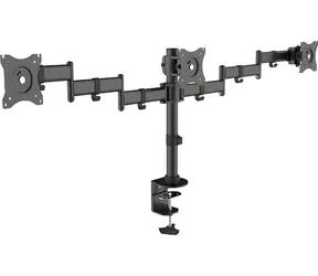 Maclean MC-691 / Stolní držák pro 3 monitory / 13-27"
