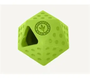 KIWI WALKER Gumová hračka ICOSABALL MAXI zelená / Hračka pro psy / 9 cm
