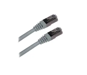 XtendLan SFTP CAT6A 0,3m šedá / Patch kabel / RJ45-RJ45 / LSZH