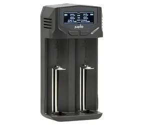 Jupio Multi Charger LCD / Nabíječka baterií / USB-C / 2 sloty / rychlonabíjení