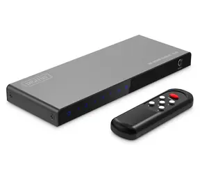 Digitus HDMI Switch 5x1 černá / Přepínač / 8K/60Hz / 5 vstupů na 1 výstup / HDR, HDCP 2.3 / dálkové ovládání