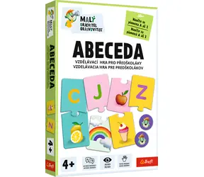 TREFL Vzdělávací hra Malý objevitel: Abeceda / Dětská hra / 26 dvojdílných skládanek