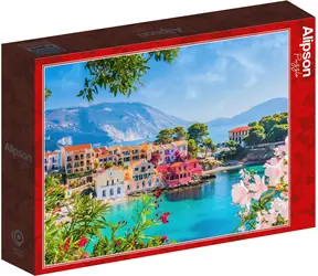ALIPSON Puzzle Barevná vesnice Assos, Řecko / 500 dílků