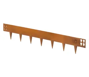 G21 Zahradní obrubník Corten / Zahradní obrubník / 107,5 x 10 cm