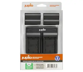 JUPIO NP-W235 / Sada 2x akumulátor a nabíječka / 2300 mAh / pro Fuji