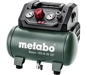 Metabo BASIC 160-6 W OF / Bezolejový kompresor / 900W / 6L / Tlak 8 bar / 160 l/min