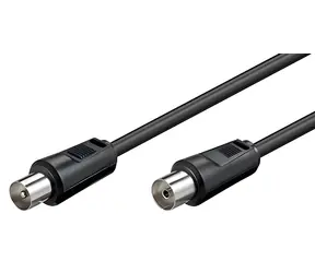 OEM Anténní kabel IEC (M)-(F) 5 m černá / Anténní kabel / 75 Ohm