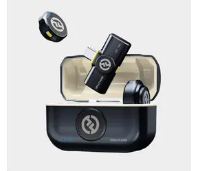 Hollyland Lark M2 USB-C Shine Charcoal Duo / Klopový mikrofon / sada 2 ks / bezdrátový / ENC / dosah 300 m