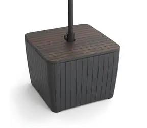 Keter Zahradní stůl Luzon Deco walnut, grafit / Zahradní stůl