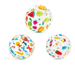 INTEX Míč nafukovací LIVELY PRINT BALL 51 cm / Duha / Vinyl
