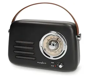 Nedis RDFM2600BK černá / FM rádio / Přenosné / Bluetooth / 10 W / Napájení z aku a USB