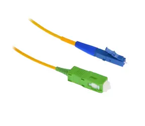 XtendLan FO patch LC-SC/APC 1m / Optický patch kabel / simplex 9/125 / G.657.A1 ultraflexibilní