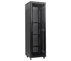 XtendLan 47U/800x1000 černá / Stojanový rozváděč / 19" / perforované dveře / perforovaná záda