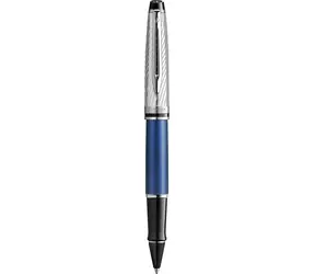 WATERMAN Expert Deluxe modrá / Roller / hrot F / barva náplně: černá